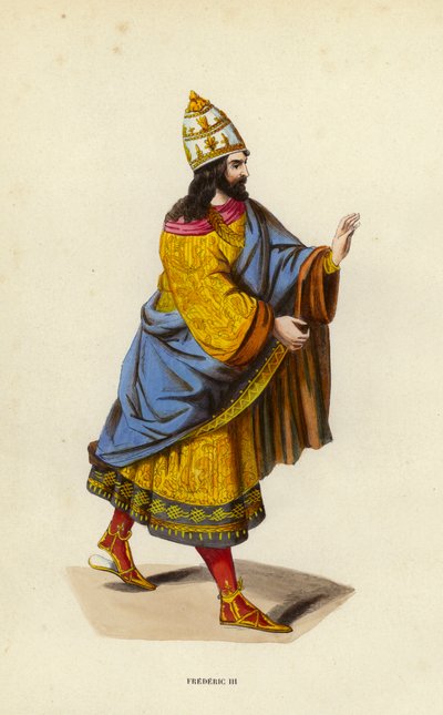 Frederic III (coloured engraving) بواسطة المدرسة الأوروبية