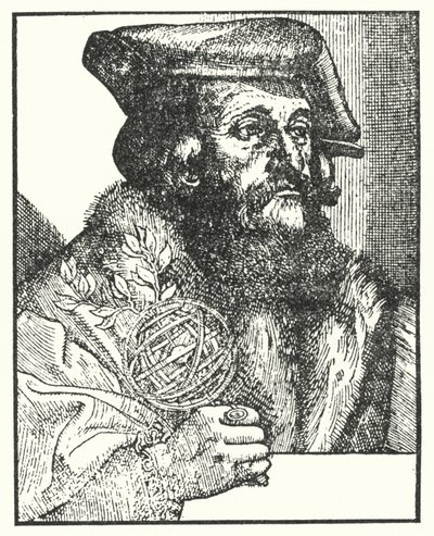 Girolamo Fracastoro, who wrote the poem Syphilis sive Morbus Gallicus (engraving) بواسطة المدرسة الأوروبية