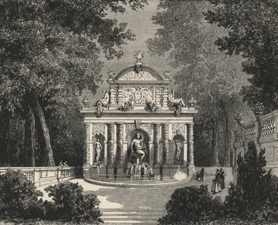 Grotte de Marie de Medicis au Luxembourg (نقش) بواسطة المدرسة الأوروبية
