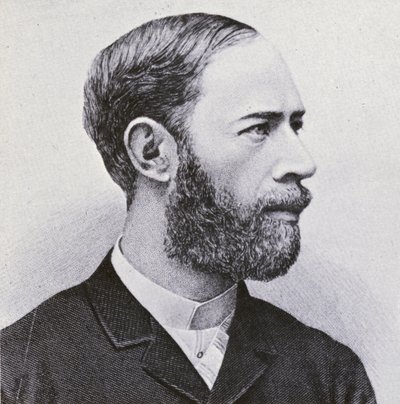 Heinrich Hertz (engraving) بواسطة المدرسة الأوروبية