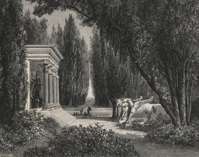 Jardin perse (engraving) بواسطة المدرسة الأوروبية