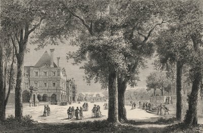 Le Luxembourg Au Temps De Marie De Medicis (engraving) بواسطة المدرسة الأوروبية