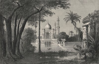 Les Jardins Du Grand Mogol (نقش) بواسطة المدرسة الأوروبية