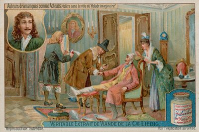 The Imaginary Invalid (Moliere in Le Malade Imaginaire) بواسطة المدرسة الأوروبية