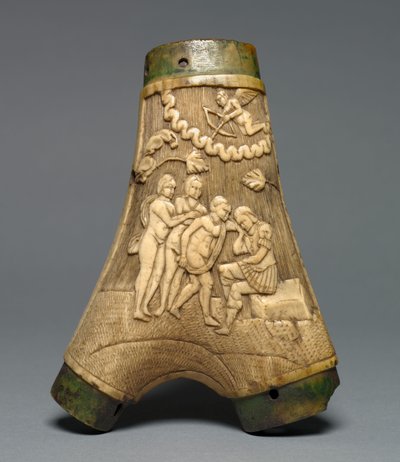 قارورة بودرة ، c.1550-80 بواسطة المدرسة الأوروبية