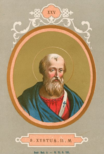 S Xystus II م بواسطة المدرسة الأوروبية