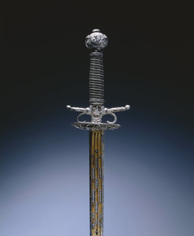 سيف صغير ، ج .1650-60 بواسطة المدرسة الأوروبية