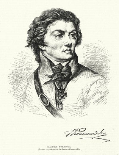 Thaddeus Kosciusko (engraving) بواسطة المدرسة الأوروبية