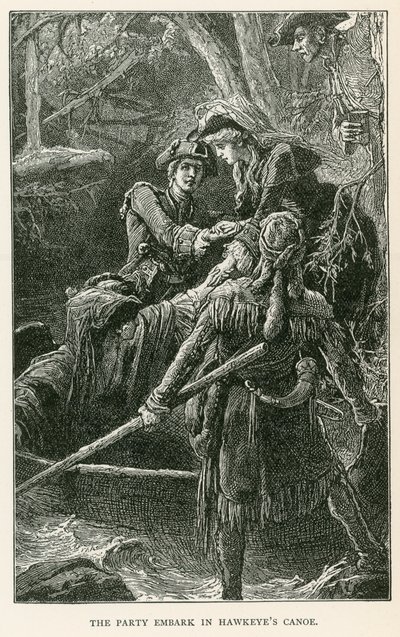 الحزب يشرع في زورق هاوكي (نقش) بواسطة المدرسة الأوروبية