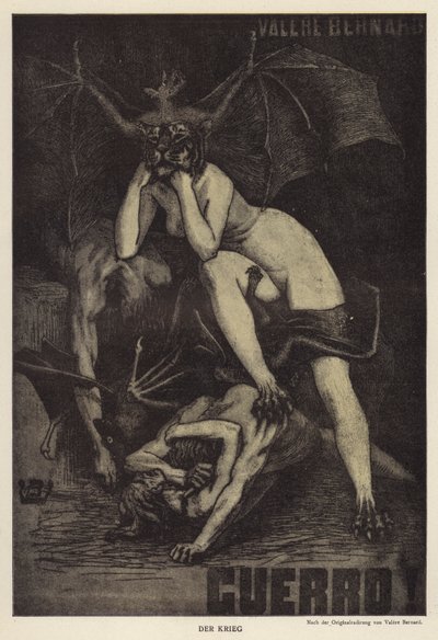 War (litho) بواسطة المدرسة الأوروبية