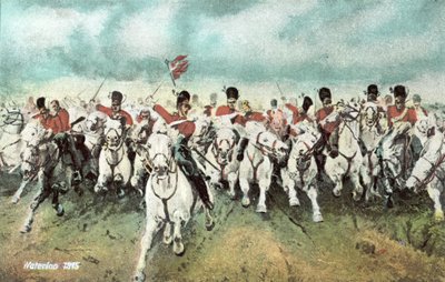 واترلو 1815 ، سكوتش سلاح الفرسان بواسطة المدرسة الأوروبية