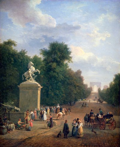 مدخل الشانزليزيه ، c1804-1836 بواسطة أوستاش فرانسوا دوفال