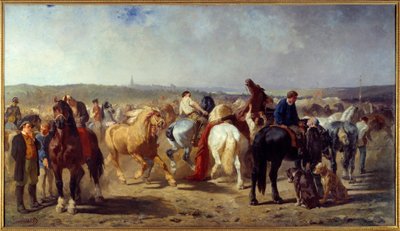 لوحة معرض الخيول بواسطة Evariste Luminais (1822-1896) 1861 نانت ، متحف الفنون الجميلة بواسطة إيفاريست فيتال لومينيس