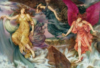 Les esprits de la tempete - The Storm Spirits ، بقلم دي مورغان ، إيفلين (1855-1919). زيت على قماش ، ج. 1900. معرض واتس بواسطة إيفلين دي مورغان