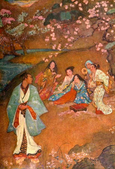 "Shinge and Yoshisawa by the Violet Well" ، ١٩١٢. بواسطة إيفلين بول