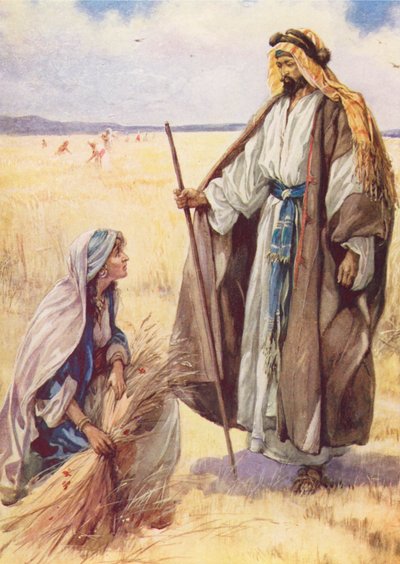 بوعز المزارع اللطيف (ليثو ملون) بواسطة إيفلين ستيوارت هاردي