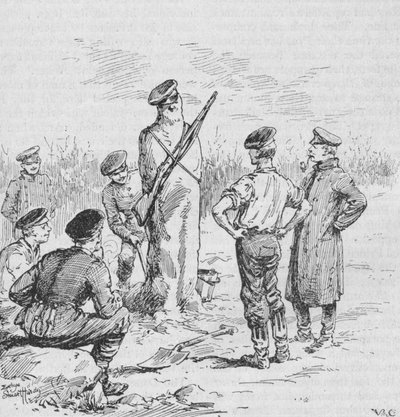الجنود الألمان يصنعون الحراس من الطين ، 1902 بواسطة إيفلين ستيوارت هاردي