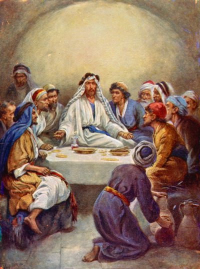 العشاء الأخير (لون الليثو) بواسطة إيفلين ستيوارت هاردي