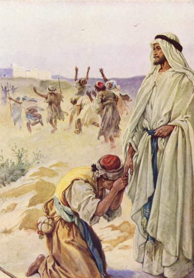 المجذوم الشاكر (طباعة حجرية ملونة) بواسطة إيفلين ستيوارت هاردي