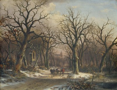 المناظر الطبيعية في فصل الشتاء بواسطة إيفرادوس بنديكتوس ميراني