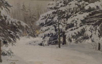 الشتاء في جزر سانت بطرسبرغ ، 1912 بواسطة إيفجيني إيفانوفيتش ستوليتسا