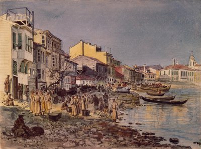 جنود روس عند الحاجز في سان ستيفانو ، 1878 بواسطة يفجيني كيريلوفيتش ماكاروف