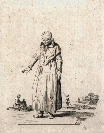 امرأة فلاحة (نقش) بواسطة 