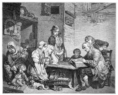 قراءة الكتاب المقدس ، ١٨٨٥. بواسطة FV Martens