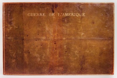 الغلاف الأمامي لحرب الأطلس الأمريكية 1775-1782 بواسطة F. Dubourg