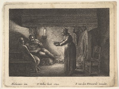 الساتير والفلاح ، 1644. بواسطة F van den Wyngarde