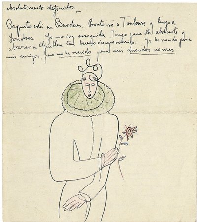 رسالة توقيع إلى Melchor Fernandez Alamgro ، غرناطة ، أواخر يناير 1926 بواسطة Federico Garcia Lorca