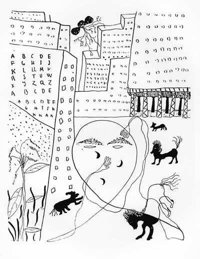 صورة ذاتية للشاعر فيديريكو غارسيا لوركا (1898-1936) في نيويورك ، 30 بواسطة Federico Garcia Lorca