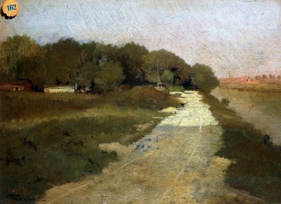 على نهر السين ، بقلم فيديريكو روسانو (1835-1912). بواسطة فيديريكو روسانو