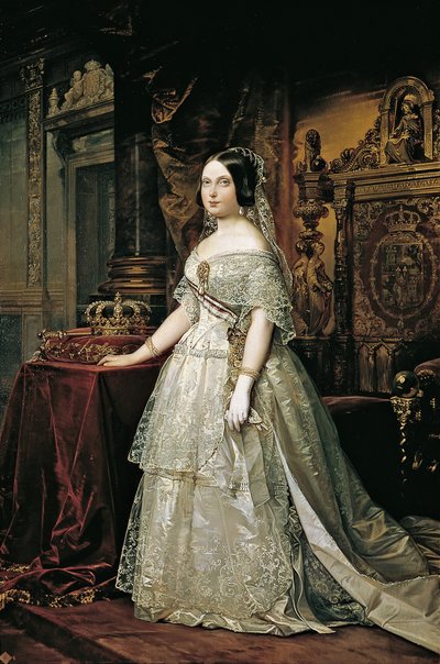 إيزابيلا الثانية ملكة إسبانيا بواسطة Federico de Madrazo y Kuntz