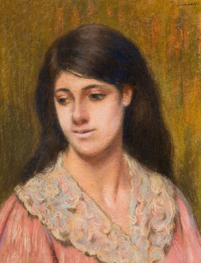 رأس امرأة بواسطة Federigo Zandomeneghi