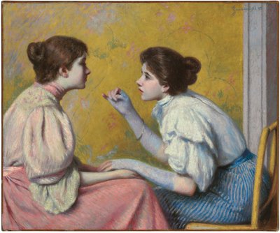 محادثة مثيرة للاهتمام ، 1895 بواسطة Federigo Zandomeneghi
