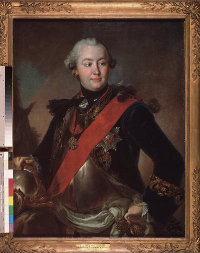 صورة للقائد العسكري والسياسي ، المفضلة للإمبراطورة كاثرين الثانية (1729-1796) ، الكونت جريجوري أورلوف (أو أورلوف) بواسطة فيدور ستيبانوفيتش روكوتوف
