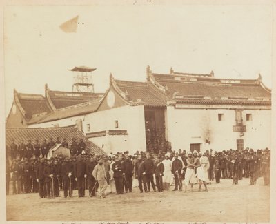 فوج بلوخ الثاني للمشاة الأصليين ، بومباي ، خارج نينغ بو جوس هاوس ، الصين ، 1860 بواسطة فيليس بيتو
