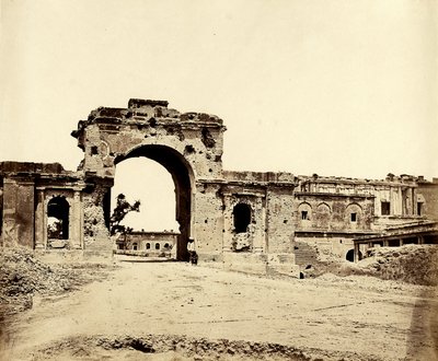 بوابة تؤدي إلى الإقامة ، لكناو ، 1858 بواسطة فيليس بيتو