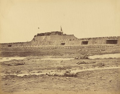 الجزء الخلفي من الحصن الشمالي يظهر تراجع الجيش الصيني ، ٢١ أغسطس ١٨٦٠ بواسطة فيليس بيتو