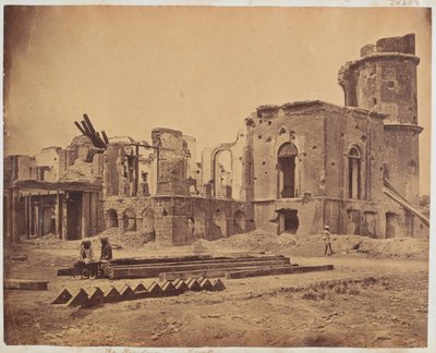 الجزء الأمامي من الإقامة ، لكناو ، 1858 بواسطة فيليس بيتو