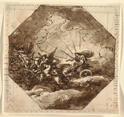 أبولو في عربته مع Aurora ، Sala Ottogonale ، Palazzo Milzetti ، Faenza بواسطة فيليس جياني