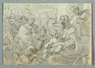 رسم، دراسة عن عشق المجوس بعد لودوفيكو كاراتشي، 1800-1820 بواسطة فيليس جياني
