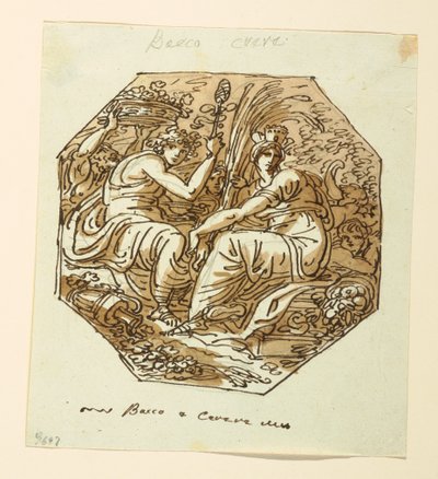 رسم، باخوس وسيريس، 1800-1825، 1800-1825 بواسطة فيليس جياني