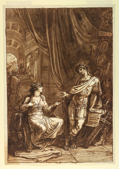 رسم، كليوباترا تتوسل إلى O، حوالي عام 1820 بواسطة فيليس جياني