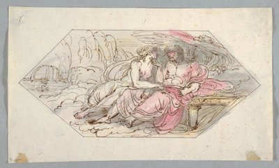رسم، جوبيتر يواسي إلهة متوسلة، ربما فينوس، 1796-1898 بواسطة فيليس جياني