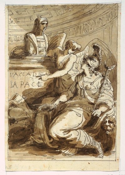 رسم، نصب تذكاري لأكاديمية ديلا بيس، 1810-1820 بواسطة فيليس جياني