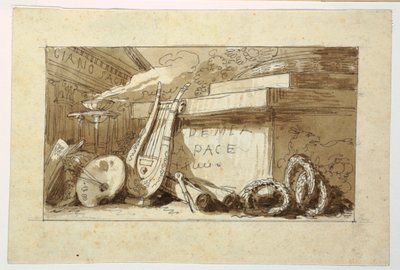 رسم، نصب تذكاري لأكاديمية ديلا بيس، 1810-1820 بواسطة فيليس جياني