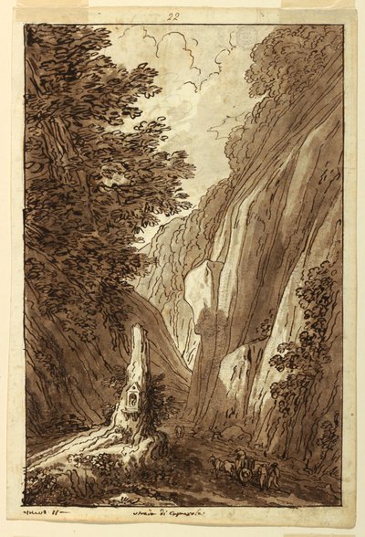 رسم، الطريق إلى كابرارولا، حوالي عام 1813 بواسطة فيليس جياني