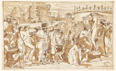 رسم، عبادة فينوس في منظر طبيعي كلاسيكي، حوالي عام 1820 بواسطة فيليس جياني